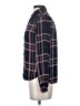 Uniqlo 100% Polyester Plaid Blue Long Sleeve Blouse Size XS - photo 5