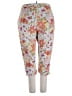 Kaktus Floral Orange Casual Pants Size 3X - photo 2