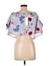 Assorted Brands Blue Short Sleeve Blouse Size M (estimated) - photo 2