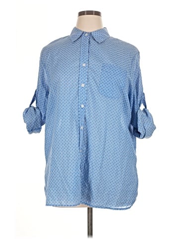 Ellen Tracy 3/4 Sleeve Button-Down Shirt (view 1)