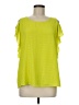 New Directions 100% Polyester Green Short Sleeve Top Size M - photo 1