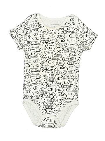 Calvin Klein Short Sleeve Onesie (view 1)