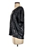 J.Crew 100% Viscose Metallic Silver Short Sleeve Top Size S - photo 5