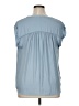 Maison d' Amelie 100% Polyester Blue Short Sleeve Blouse Size XL - photo 2