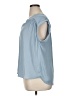 Maison d' Amelie 100% Polyester Blue Short Sleeve Blouse Size XL - photo 5