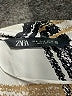 Zara Plaid Ivory 3/4 Sleeve Blouse Size XL - photo 7