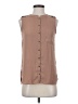 Bellatrix 100% Polyester Brown Sleeveless Blouse Size S - photo 1