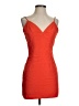 Superdown Solid Orange Cocktail Dress Size XS - photo 1