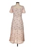 Shein 100% Polyester Floral Tan Casual Dress Size S - photo 2