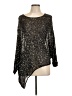 St. John 100% Viscose Silver Long Sleeve Blouse Size L - photo 1