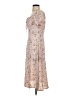 Shein 100% Polyester Floral Tan Casual Dress Size S - photo 5