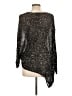 St. John 100% Viscose Silver Long Sleeve Blouse Size L - photo 2