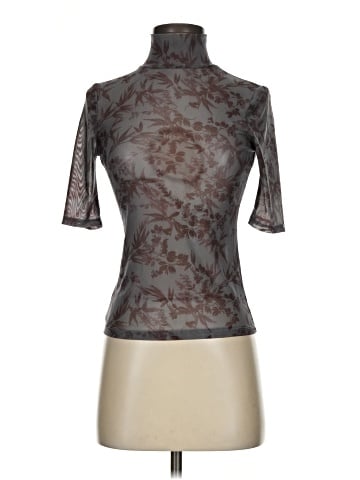 By Anthropologie Short Sleeve Turtleneck (view 1)