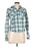At Last 100% Cotton Teal Jacket Size L - photo 1