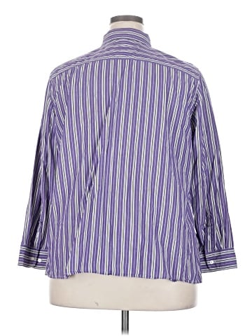 Chaps 3/4 Sleeve Button-Down Shirt (view 2)