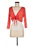 Alison Sheri 100% Polyester Orange 3/4 Sleeve Blouse Size M - photo 1