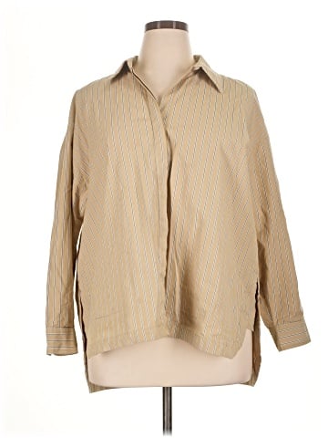 Banana Republic Factory Store 3/4 Sleeve Button-Down Shirt (view 1)