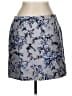 Ann Taylor LOFT Paisley Silver Blue Casual Skirt Size 12 - photo 1