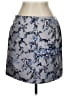 Ann Taylor LOFT Paisley Silver Blue Casual Skirt Size 12 - photo 2