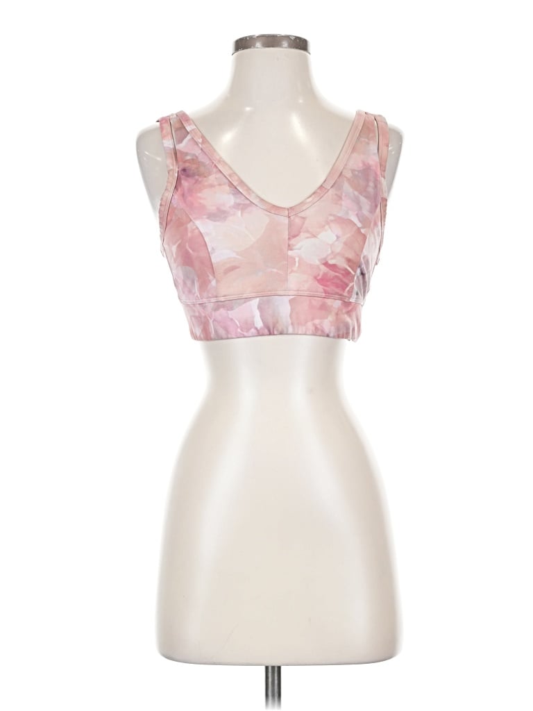 Pre-owned All In Motion Tank Top Pink Strapless Neckline Tops