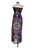 Venus 100% Polyester Paisley Blue Casual Dress Size M (estimated) - photo 2