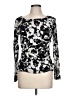 Peck & Peck 100% Polyester Black Long Sleeve Top Size L - photo 1
