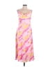 Aqua 100% Polyester Tie-dye Pink Cocktail Dress Size L - photo 1