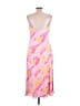 Aqua 100% Polyester Tie-dye Pink Cocktail Dress Size L - photo 2