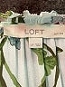 Ann Taylor LOFT 100% Polyester Floral Ivory Long Sleeve Blouse Size Lg Petite - photo 7