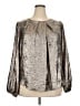 Liz Claiborne 100% Polyester Metallic Silver Long Sleeve Blouse Size XXL - photo 1