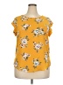 Alice Blue Yellow Short Sleeve Blouse Size XXL - photo 1