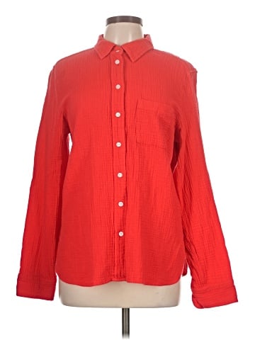 J.Crew Factory Store Long Sleeve Button-Down Shirt (view 1)