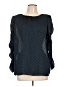 Max Studio 100% Polyester Black Long Sleeve Blouse Size L - photo 1