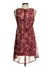 Express 100% Polyester Floral Burgundy Casual Dress Size XS - photo 2