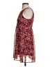 Express 100% Polyester Floral Burgundy Casual Dress Size XS - photo 5