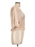 FRAME 100% Polyester Tan Short Sleeve Blouse Size L - photo 4