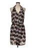 RBL Apparel 100% Polyester Chevron-herringbone Brown Casual Dress Size M - photo 1