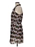 RBL Apparel 100% Polyester Chevron-herringbone Brown Casual Dress Size M - photo 5