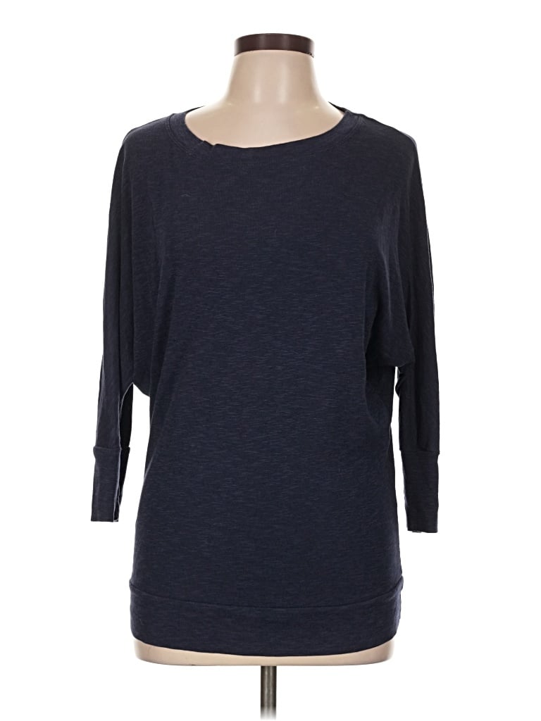 Pre-owned Cynthia Rowley 3/4 Sleeve T-shirt In Blue