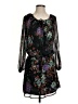 Jessica Simpson 100% Polyester Floral Black Cocktail Dress Size S - photo 1