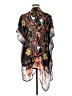 RACHEL Rachel Roy 100% Polyester Black Kimono Size XL (estimated) - photo 2