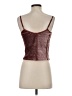 Blue Tassel Burgundy Sleeveless Blouse Size XS - photo 2