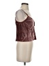 Blue Tassel Burgundy Sleeveless Blouse Size XS - photo 4
