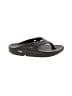Oofos Black Flip Flops Size 7 - photo 1