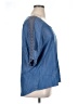 retrology Blue Short Sleeve Blouse Size XL - photo 4