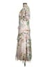 Theia 100% Polyester Floral Ivory Cocktail Dress Size 8 - photo 5