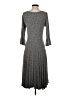 Assorted Brands Polka Dots Gray Casual Dress Size S - photo 2