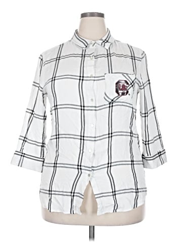 Gameday couture 3/4 Sleeve Button-Down Shirt (view 1)