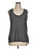 Peyton Jensen Gray Sleeveless T-Shirt Size XL - photo 1