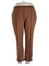 Ruby Rd. Solid Brown Casual Pants Size 3X - photo 1